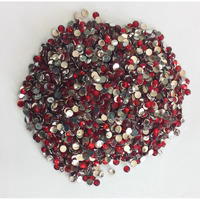 Omx Round Kundan Stones For Jewellery Decoration And Crafts, 4Mm (Pack Of 600) (Red)