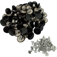 Aakriti Metal Buttons 1.6Cm / 16Mm 26 Line Blazer Buttons Set For Blazers, Suits, Sport Coat, Uniform, Jackets (25Pcs-16Mm-Black-Button)