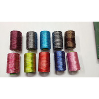 Omx Art Silk Threads For Embroidery Jewellery Craft Making K (Pack Of 10 Rolls)