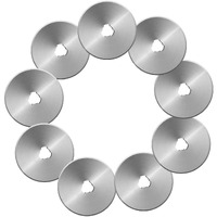 Amicitools Rotary Blades 45 Mm , Silver (Pack Of 10)