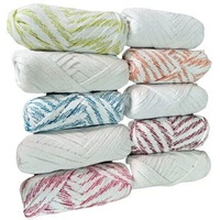 Colorful & White Nada/Cotton Dori/Cotton Rope/String For Pajama, Salwar, Ethnic Dresses,Petticot, Bermuda Etc (10 Meters/Roll) (Pack Of 10) Total 100 Meters