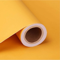 Fusion Vinyl Self Adhesive Wall Door Fridge Sticker, 24 X 60 Inch, Yellow