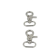 Shopee 2Pcs Lobster Claw Clasps Swivel Lanyards Trigger Swivel Snap Hooks Strap For Diy Bags Art Crafts Jewelry Findings Keychain Key Rings Connector(1" Silver)