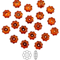 Embroiderymaterial Jewellery Making Sew On Crystals Buttons Flower Shape (25 Pieces)