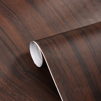 Fusion Graphix Self Adhesive Wood Grain Wallpaper W-02 Waterproof Old Furniture Vinyl Stickers Wooden Door Wardrobe Desktop Pvc Wall Papers (12''X50''Inch)