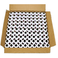 Shop & Shoppee 100% Polyester Sewing Threads 100 Tubes(300 M Each) For Sewing, Tailoring, Machine And Hand Stitching Spools Thread (300 M, Pack Of 100, White)