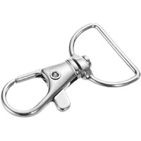 Wristid Premium Metal Lobster Claw Clasps - Wide 3/4 Inch D Ring 360 Swivel Trigger Snap Hooks For Lanyards Keychain And More On Amazon (25)