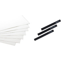 Artright Professional Sketching Combo: 20 A5 Sketching Sheets & 3 Compressed Charcoal Sticks - 3 Graphite Sticks & Sketching Papers For Shading, Sketching & Drawing (Hard, Medium, Soft) - Black