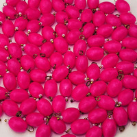 Indikonb Oval Shaped Hanging Glass Pieces - 8X10Mm Multicolor Plastic - Perfect For Jewelry Making, Diy Crafts, Decorations - 100 Pieces (Magenta)