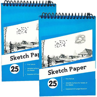 Corslet Sketchbook Spiral-Bound, Mini Size A5 Sketch Book Professional-Grade Sheets, Compatible With A Range Of Art Material Drawing Books (A5, Set Of 2)