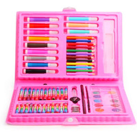 Shrikirti Easy To Carry Cartoon Print Box Contains-Wax Pencils, Wax Crayons, Sketch Pens, 6 Oil Pastel Colours, 12 Watercolors, Pencil, Brush, Eraser, Sharpener, Etc.