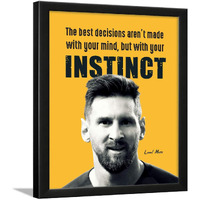 Chaka Chaundh - Lionel Messi Quotes Posters - Messi Quotes Frame - Motivational Quotes Frames - Poster With Frame  Inspirational Quotes Wall Frames Posters - (13.6 X 10.6 Inches)