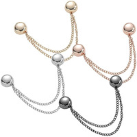 Hasthip 4Pcs Magnetic Clothing Clips, Strongest Magnetic Strength Buttons Clips, Multi Use Pinless Brooch Clothes Magnets Pins For Women Men