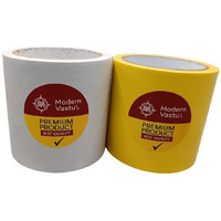 Modernvastu Remedies Vastu Color Tape Size 4" Inch/100Mm, 20 Meter (Main Entrance & Toilet Correction)  Combo  Pack Of 2 (White & Yellow)