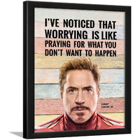 Chaka Chaundh - Iron Man Poster With Frame - Robert Downey Jr Frame - Tony Stark Quotes - Iron Man Poster Framed - Iron Man Quotes Frame - (13.6 X 10.6 Inches)