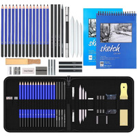 Corslet 36 Pc Drawing Pencils Shading Pencils Set Drawing Kit Sketching Kit Sketch Pencil Set For Artists Charcoal Pencils For Artists Pencils For Artist Kit Graphite Pencil Set A5 Sketchbook 50 Sheet