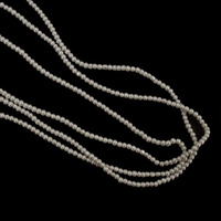 Embroiderymaterial Small Silver Pearl Glass Beads (3Mm) For Embroidery, Diy Crafts, Jewellery Making, Saree Embellishments, Dress Designing & Decorative Projects | 1080 Pcs