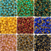 Indikonb Tyre Hanging Beads For Craft | 3Mm Round Multicolour Plastic Lariya Beads For Blouse, Embroidery, Saree, Pendant, And Necklace Making