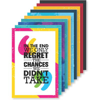 Sr Creative Craft Inspirational & Motivational Wall Abstract Poster (45 Cm X 30 Cm X 0.2 Cm) (Pack Of 10), Multicolor (Quotes-1)
