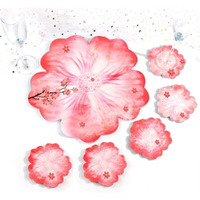 The Art Box Flower Coaster Resin Molds, 1 Pcs Large Petal Tray Mold & 5 Pcs Small Flower Shape Coaster Molds For Resin Casting Diy Crafts Cup Mats Serving Plate Table Wine Tray Home Decoration