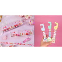 Temson 1 Pc Washi Tape Roll Set And 1 Pc Mini Wasshi Tap With Tape Dispenser, Designer Decorative Masking Tapes For Diy Crafts Arts Scrapbooking Bullet Journal Planners(Set Of 2)