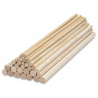 Royals Wooden Dowel | Wooden Sticks | Cake Dowels | Round Wooden Dowel For Macrame Wall Hanging Plant Hanger/Art & Craft Projects | Art Craft Sticks | Craft Material (8Mm | 8Pc)