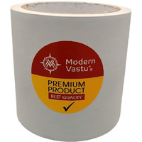 Mv Vastu Remedies Colour Tape | Size 4"Inch/100Mm, 20 Meter (Main Entrance & Toilet Correction)  Pack Of 1 (White)