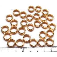 Get-Set-Go! Golden Rings 10Mm - Plastic Beads (300 Pcs) For Jewellery Making, Arts And Crafts Work, Necklace, Bracelet Earring Diy Kit (Rings)