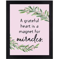 Interio Crafts Magnet For Miracles Motivational Wall Frames For Home And Office Wall Decor (Frame Size :13"X10" Inches)