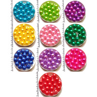 Generic Get-Set-Go! 10 Mm | 10 Unique Colors | 250 Beads Pack | Pearl/Moti Beads For Jewelry Making (10Color-10Mm-250Pcs) - Multicolor