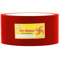 Treemaison Vastu Red Tape | Size - 2 Inch (48 Mm) Approx | Length- 20 Meter (Approx) | Vastu Tape Remedy For Toilet | Vastu Tape For Main Door Entrance | Tape Remedy | Pack Of 1