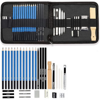 Amazon Brand - Umi 33 Pcs Drawing Pencils Shading Pencils Set Drawing Kit Sketching Kit Sketch Pencils Set