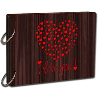 Printelligent Wooden Craft Memories Scrapbook (22 Cm X 16 Cm)