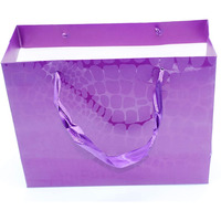 Ilife Gift Bags 24.5 * 9.5 * 19.5 Cm - 12 Pcs Paper Bags With Handles Bulk, Shopping Bags Retail Bags Paper Gift Bags (Purple)