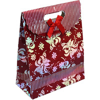 Ilife Gift Bags Paper Bags With Handles Bulk, Shopping Bags Retail Bags Paper Gift Bags (Maroon) 18.8 * 9 * 23.7 Cm - 12 Piece