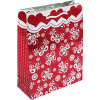 Ilife Gift Bags 20 * 8.6 * 26 Cm - 12 Pcs Paper Bags With Handles Bulk, Shopping Bags Retail Bags Paper Gift Bags (Maroon)