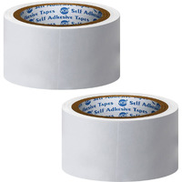 Vcr Double Side Tissue Tape - 10 Meters In Length - 48Mm / 02" Width - 02 Rolls Per Pack - Easy Tear For Double Sided Adhesive Use, Best For Arts, Crafts, Photography, Scrapbooking., White