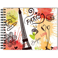 Tinywalk Travel Sketch Book Drawing Pad Landscape Sketch Book Thick Sheets (A4 Size,100 Sheets/200 Pages, Pack Of 1) A