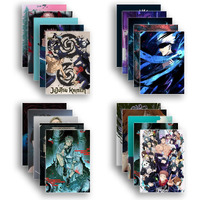Soulabiti Jujutsu Kaisen Set Of 20 Anime Posters Portrait (Gojo, Sukuna, Yuji, Megumi, Yuta, Nanami, Todo, Nobara, And More 9X12 Inches 300 Gsm) Comes With Double-Sided Tape - Multicolor