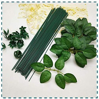 Tied Ribbons Floral Wire Stem For Flower Making Flower Decoration Flower Arrangement Stem Wire - Set Of 100 (Extra Large 40 Cm Each)