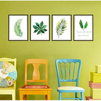 Jaamso Royals Northern European Style Plants And Photo Frame Patterns Stickers For Walls Of Home, Wall Sticker For Living Room, Wall Stickers For Home (Multicolour, 50 Cm X 70 Cm)
