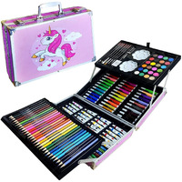Dharmisho 145Pcs Deluxe Art Set Box & Drawing Kit With Crayons Oil Pastel Professional Drawing Water Color Pencils Colored Pencil For Kids Children-Best For Birthday Return Gifts For Kids
