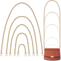 Palay Gold Purse Chain, 5Pcs Crossbody Chain Strap, Gold Belt Chain, Chain Replacement Accessories, Purse Extender Strap For Crossbody Bags, Purses, Handbags - 5 Sizes