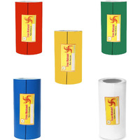 Tree Maison Coronating Homes Vastu Combo Of Five Color Tapes | Size - 4 Inch| Length- 10 Feet (Approx) | Vastu Remedy For Toilet | Main Door Entrance | Tape Remedy | Pack Of 5