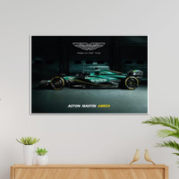Tenorarts Aston Martin F1 Car Poster 2024 Edition With Thick 300 Gsm Matt Finish Paper (18Inches X 12Inches)