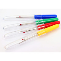 Sanwalsa Multicolor Plastic Handle Craft Thread Cutter Seam Ripper Stitch Unpicker Sewing Tool For Home Supplies- 4Pcs