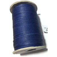 Omx 100 Mtr Pursian Blue Waxed Cotton Cord 0.5Mm Thick Braided Bracelet Jewelry Making Beading Thread String