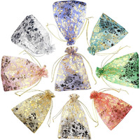 Dny  25 Pcs Potli Bags, Organza Pouches 4X6 Inches With Drawstring Small Potli Bags For Return Gifts For Wedding| Party |Baby Shower| Dry Fruit Pouches (Mixed Colors, 25)