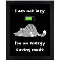 Interio Crafts Funny Quotes Wall Frames - Humorous Framed Posters Wall Hangings - Funny Posters For Home And Office Wall Decor - Synthetic Wood - 13 X 10 Inches (A4, Black)