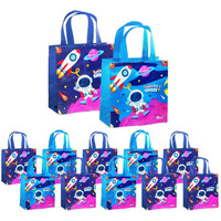 Funblast Space Gifting Bags For Return Gifts - Pack Of 12 Pcs Non-Woven Carry Bags, Multi-Purpose Reusable Carry Bag, Birthday Gifting Bags, Hand Bag For Return Gifts (12)